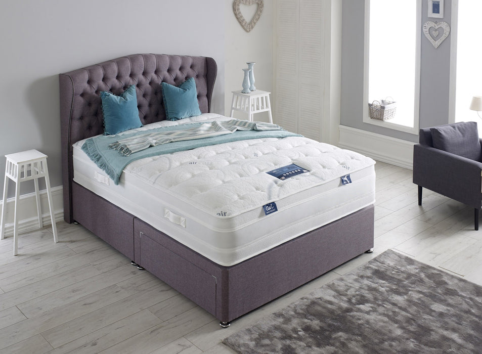 2,000 pocket sprung Air Plus Gel mattress and divan bed