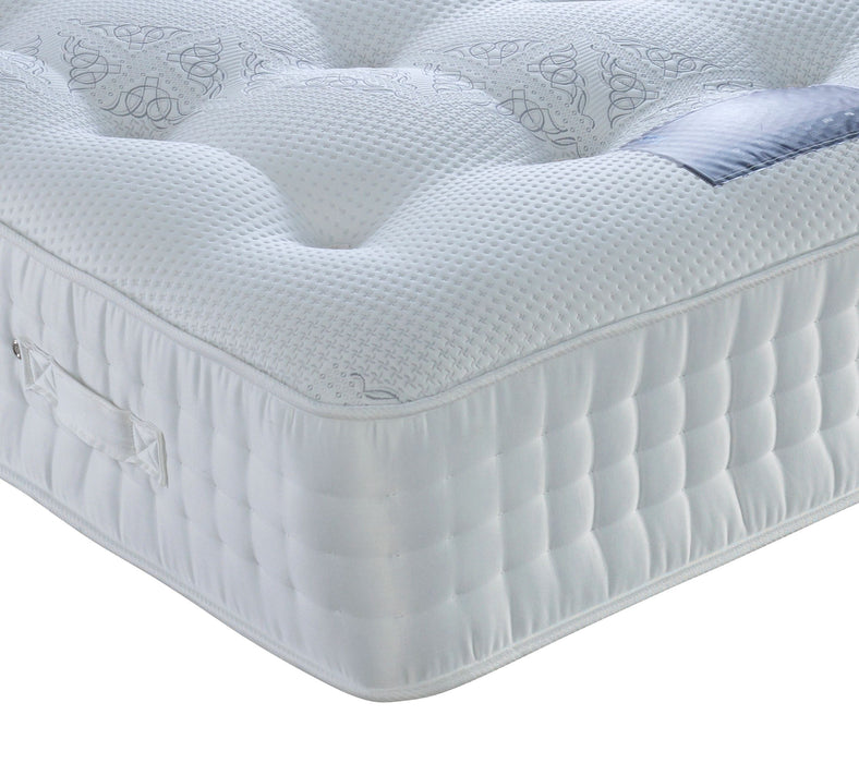 corner of a premier 2,000 pocket sprung mattress