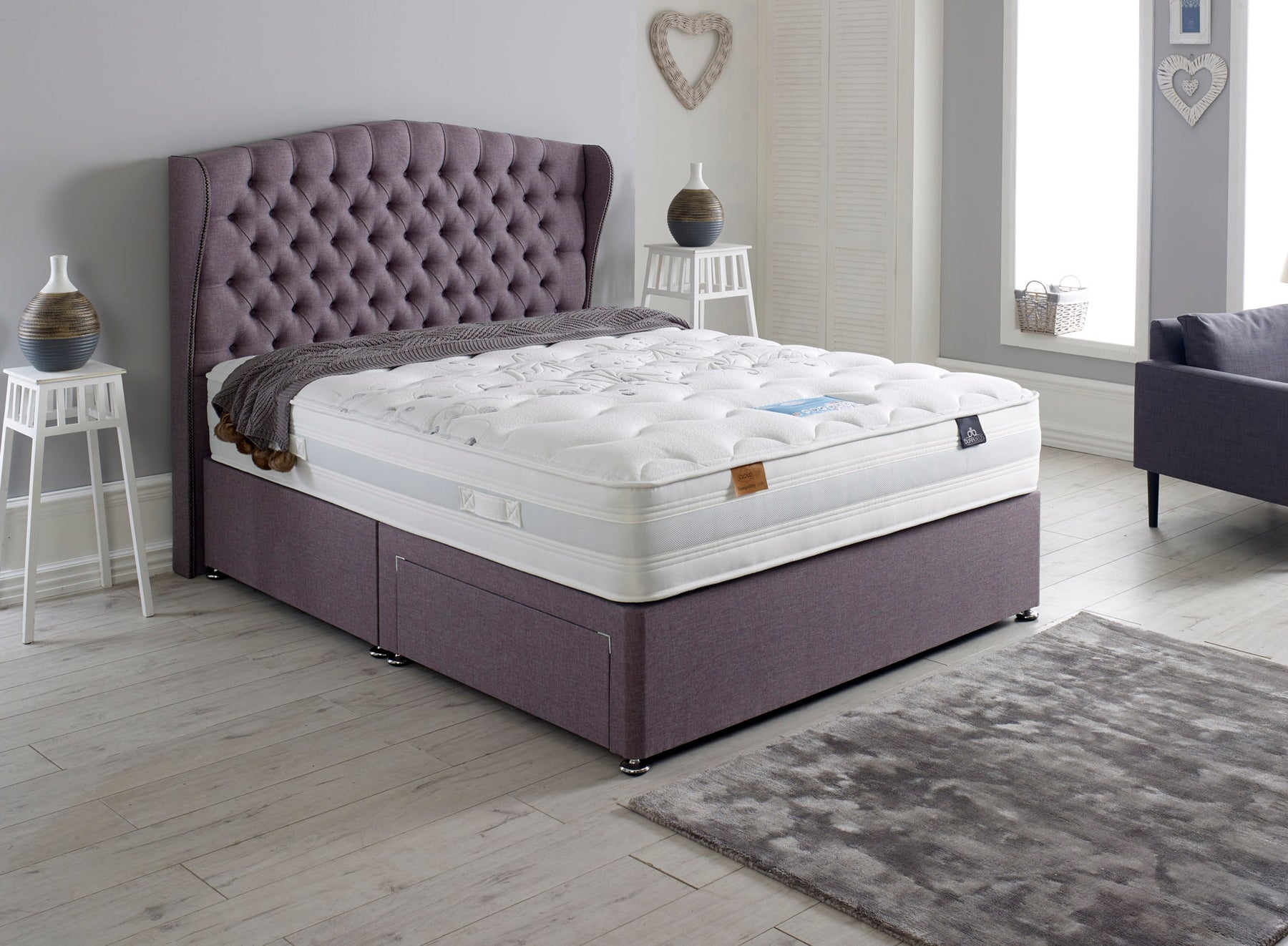 Cloud Lite® Tranquillity foam pocket sprung mattress and divan bed